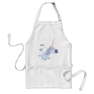 Niedlich Trotting Cartoon Unicorn Cooking Schürze