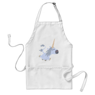 Niedlich Trotting Cartoon Unicorn Cooking Schürze