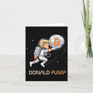 Niedlich Trump Bitcoin Donald Pump Crypto Bull Pre Karte