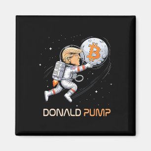 Niedlich Trump Bitcoin Donald Pump Crypto Bull Pre Magnet