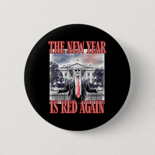 Niedlich Trump das neue Jahr ist wieder rot im Wei Button