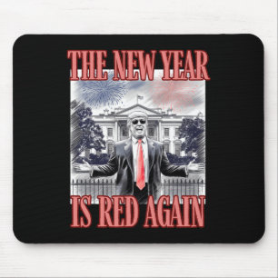 Niedlich Trump das neue Jahr ist wieder rot im Wei Mousepad
