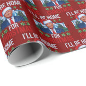 Niedlich Trump, ich werde zu Weihnachten hässlich Geschenkpapier (Rolleneckpunkt)