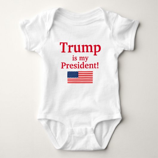 Niedlich Trump ist die amerikanische Flagge meines Baby Strampler (Vorderseite)