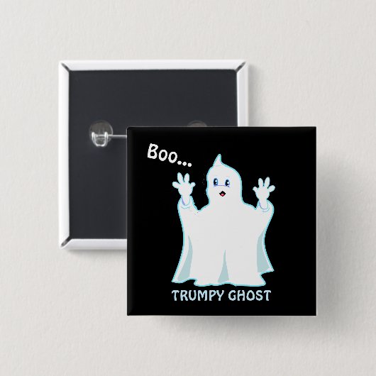 Niedlich Trumpy Ghost Button (Vorne & Hinten)