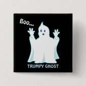 Niedlich Trumpy Ghost Button (Vorderseite)