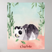 Niedlich Tumbling Panda Poster (Vorne)