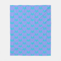 Niedlich Türkis Blau und Periwinkle Herzmuster