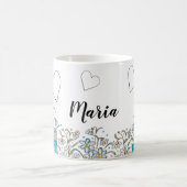 Niedlich Türkis Blue Boho Kaffeetasse (Mittel)