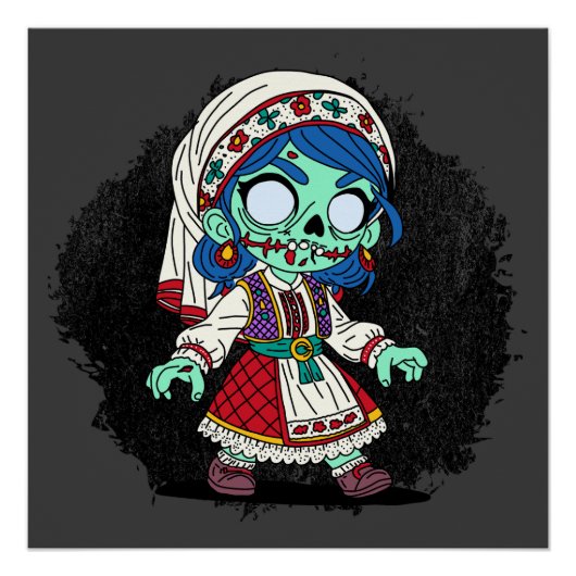 Niedlich türkisches Zombie Poster (Vorderseite)