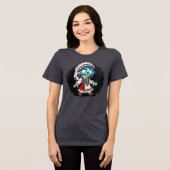 Niedlich türkisches Zombie Tri-Blend Shirt (Vorderseite voll)