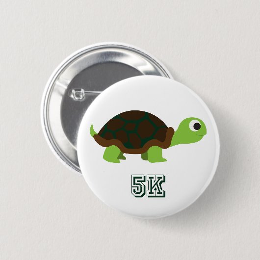 Niedlich Turtle 5K Button (Vorne & Hinten)