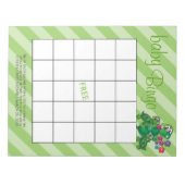 Niedlich Turtle Baby Dusche - Bingo Game Notizblock (Vorderseite)