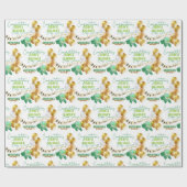 Niedlich Turtle Baby Dusche Geschenkpapier (Flach)