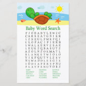 Niedlich Turtle Baby Shooter Word Search Game (Vorderseite)