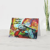 Niedlich Turtle Birthday Card Karte (Vorderseite)