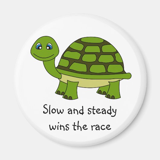 Niedlich Turtle Cartoon Magnet (Vorne)