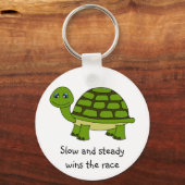 Niedlich Turtle Cartoon Schlüsselanhänger (Vorderseite)