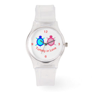 Niedlich Turtle Couple Armbanduhr