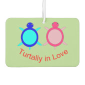 Niedlich Turtle Couple Autolufterfrischer (Rückseite)