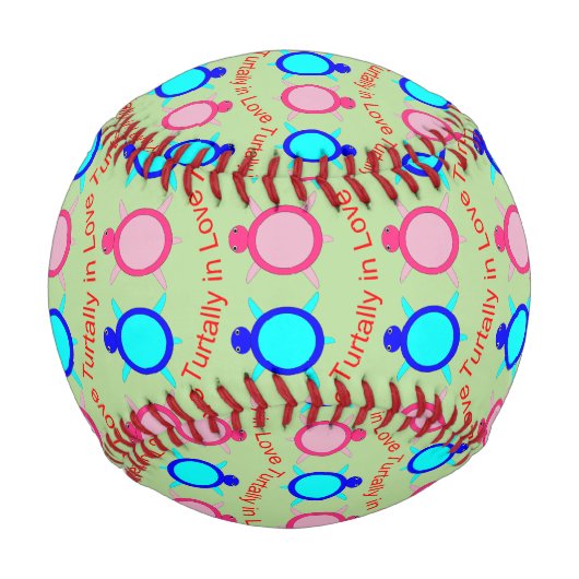 Niedlich Turtle Couple Baseball (Rückseite)