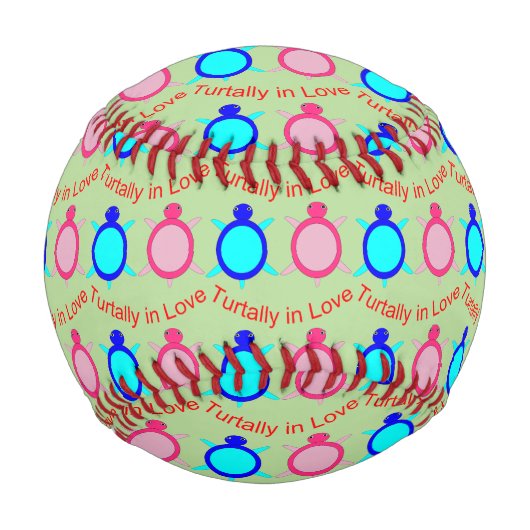 Niedlich Turtle Couple Baseball (Vorderseite)