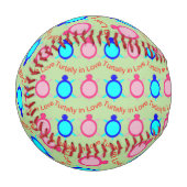 Niedlich Turtle Couple Baseball (Vorderseite Links)