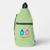 Niedlich Turtle Couple Crossbody Bag (Vorderseite)