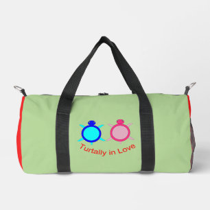 Niedlich Turtle Couple Duffle Bag