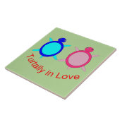 Niedlich Turtle Couple Fliese (Seite)