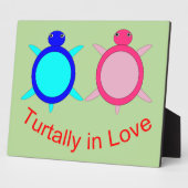 Niedlich Turtle Couple Fotoplatte (Seite)