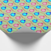 Niedlich Turtle Couple Geschenkpapier (Ecke)