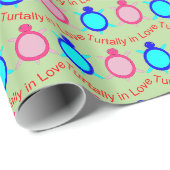 Niedlich Turtle Couple Geschenkpapier (Rolleneckpunkt)