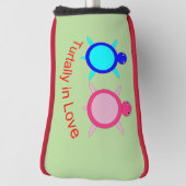 Niedlich Turtle Couple Golf Headcover (Rotieren 90)