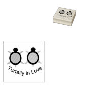 Niedlich Turtle Couple Gummistempel (Stempel)