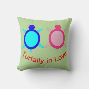 Niedlich Turtle Couple Kissen