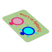Niedlich Turtle Couple Magnet (Rechte Seite)