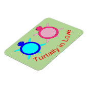 Niedlich Turtle Couple Magnet (Linke Seite)