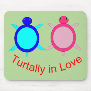 Niedlich Turtle Couple Mousepad