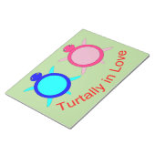 Niedlich Turtle Couple Notizblock (angewinkelt)