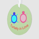 Niedlich Turtle Couple Ornament (Vorderseite)