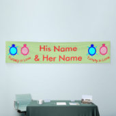 Niedlich Turtle Couple Personalisiert Banner (Messeveranstaltung)