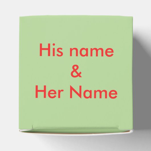 Niedlich Turtle Couple Personalisiert Geschenkschachtel (Oben)