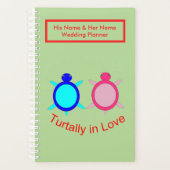 Niedlich Turtle Couple Personalisiert Planer (Vorderseite)