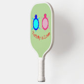 Niedlich Turtle Couple Pickleball Schläger (Links)