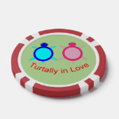 Niedlich Turtle Couple Pokerchips (Einzeln)