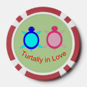 Niedlich Turtle Couple Pokerchips (Rückseite)