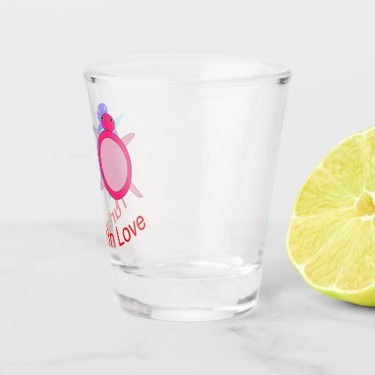 Niedlich Turtle Couple Schnapsglas (Rechts)