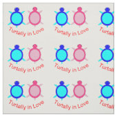 Niedlich Turtle Couple Stoff (Muster)