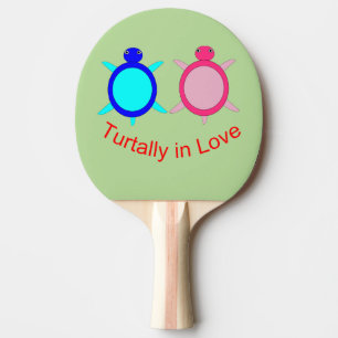 Niedlich Turtle Couple Tischtennis Schläger